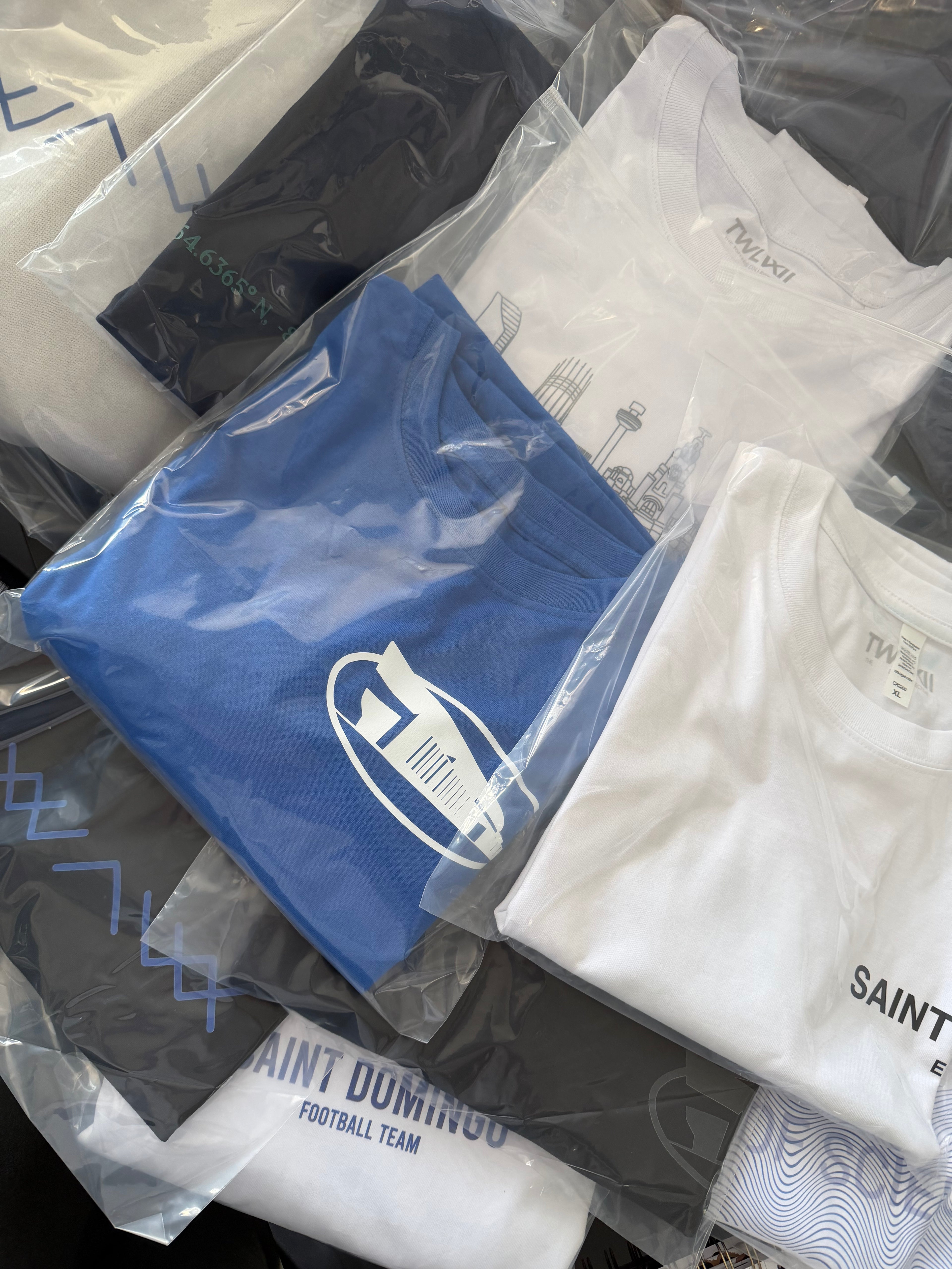 Archibald Tee - BLACK/BLUE SIZE M
