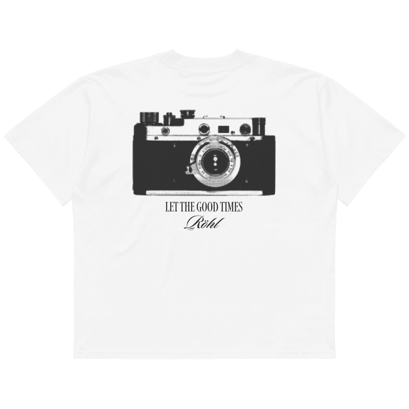 LET THE GOOD TIMES RÖHL (34) Camera Oversized Tee