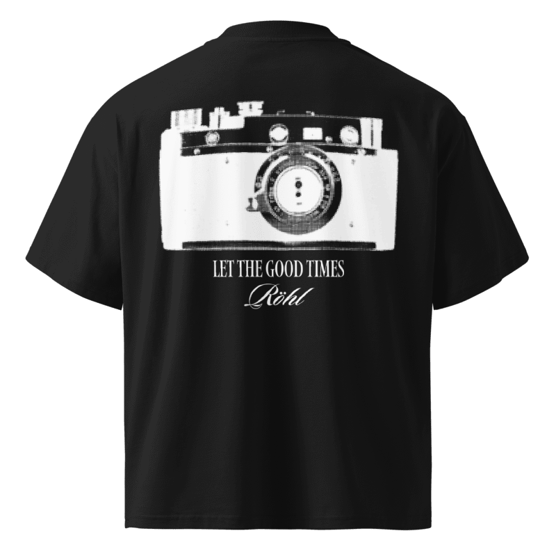 LET THE GOOD TIMES RÖHL (34) Camera Oversized Tee