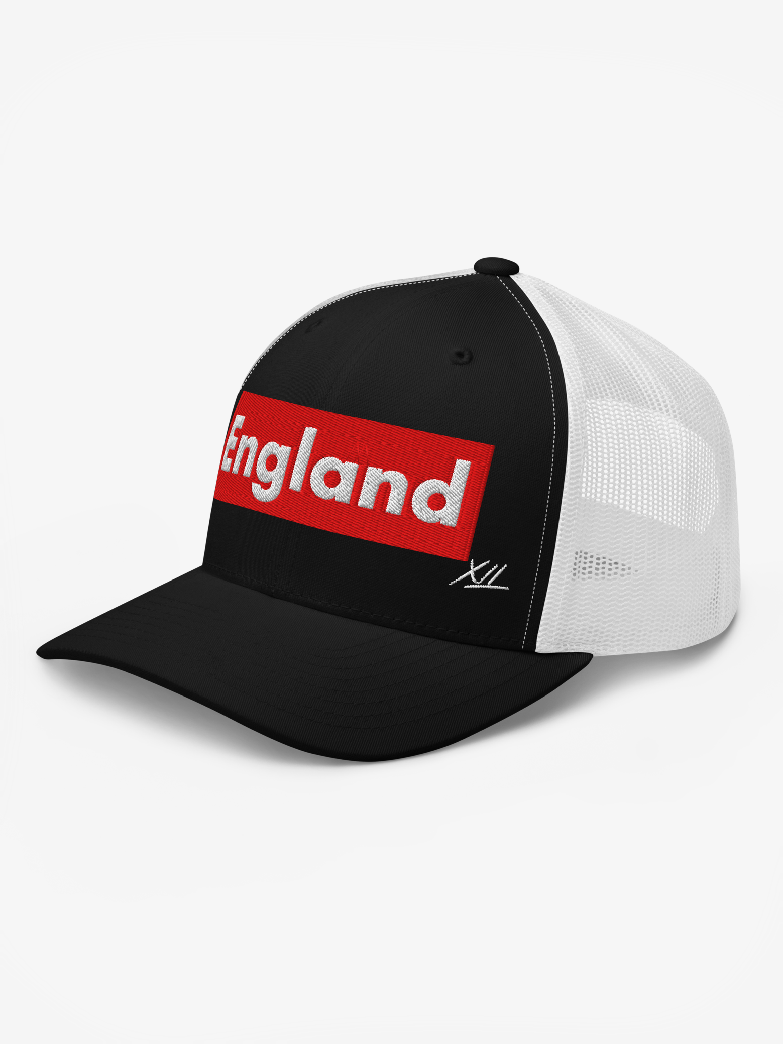 Red Banner Trucker Cap