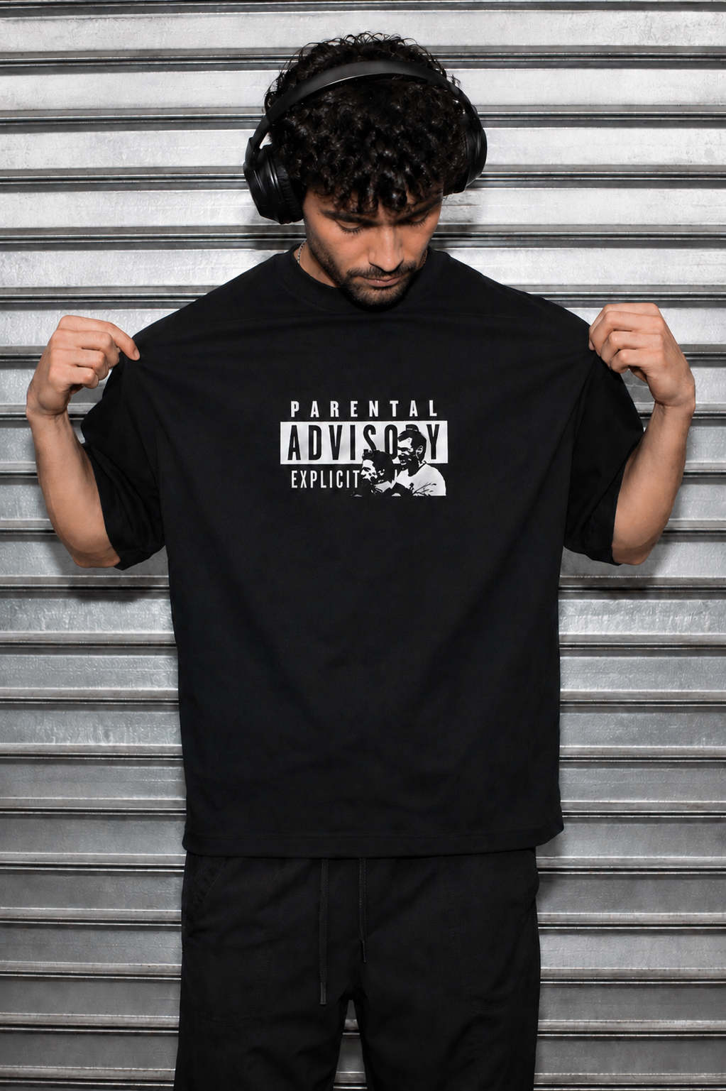 Big Dunc:Explicit Content Oversized Tee