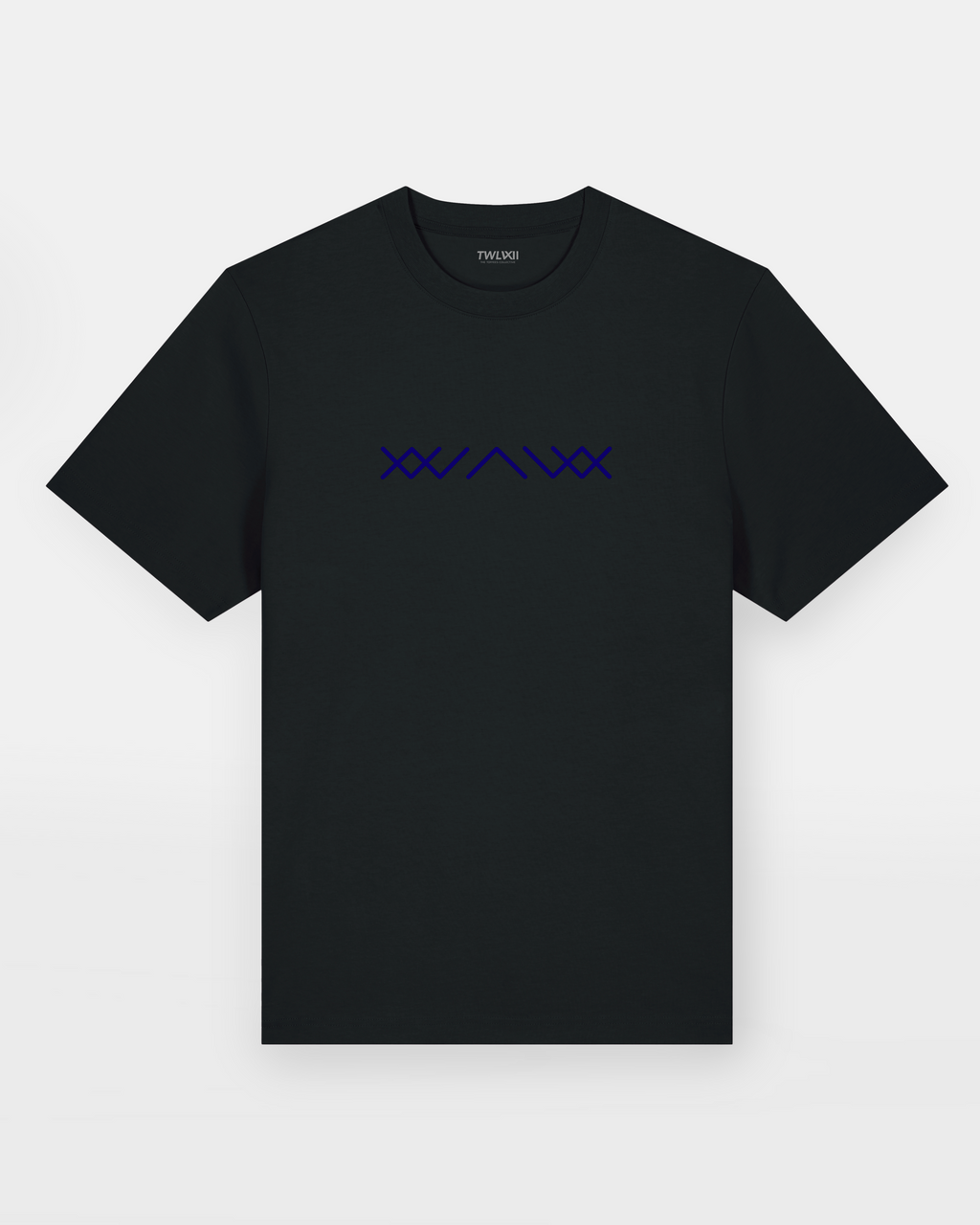 Archibald Tee - BLACK/BLUE SIZE M
