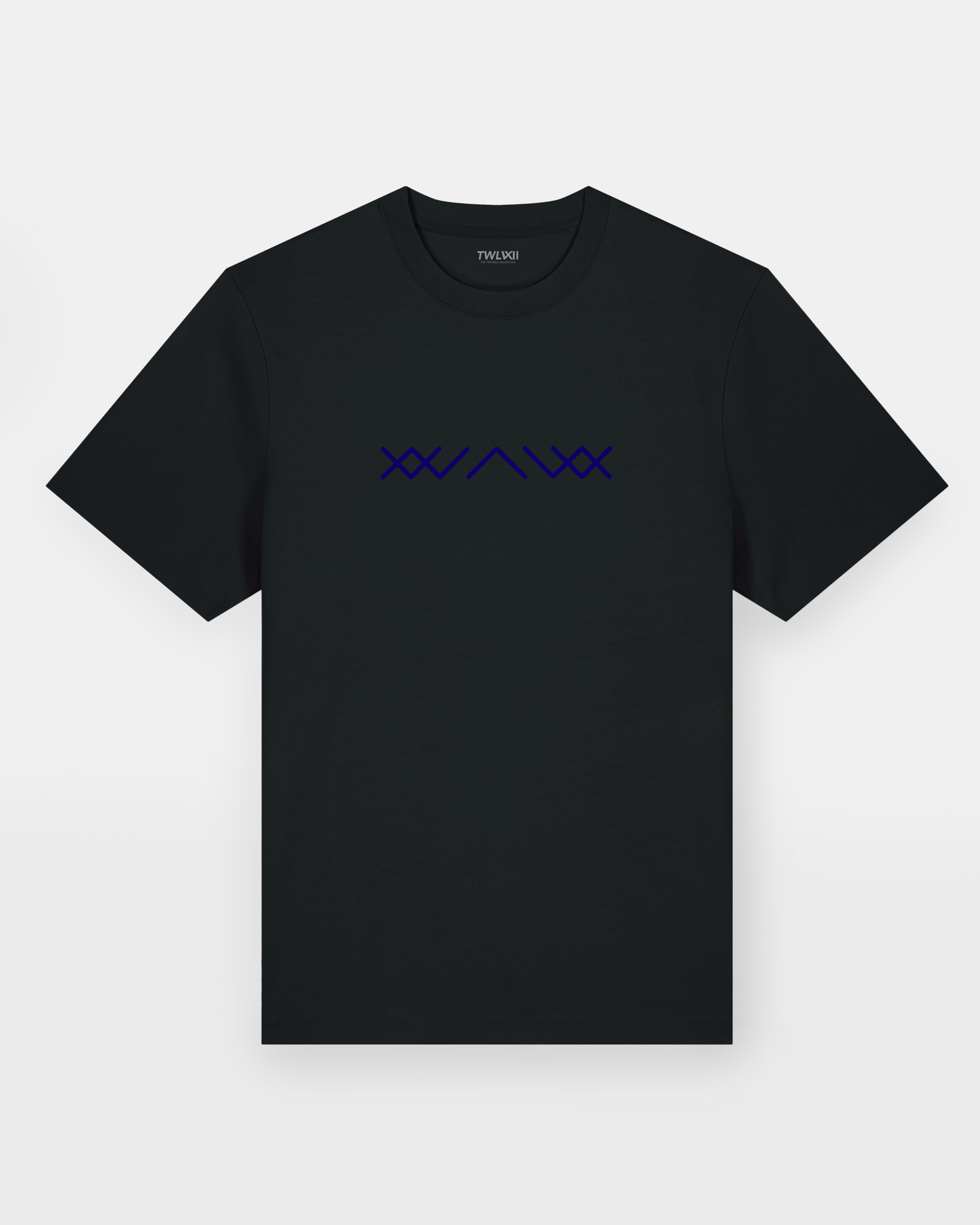 Archibald Tee - BLACK/BLUE SIZE M